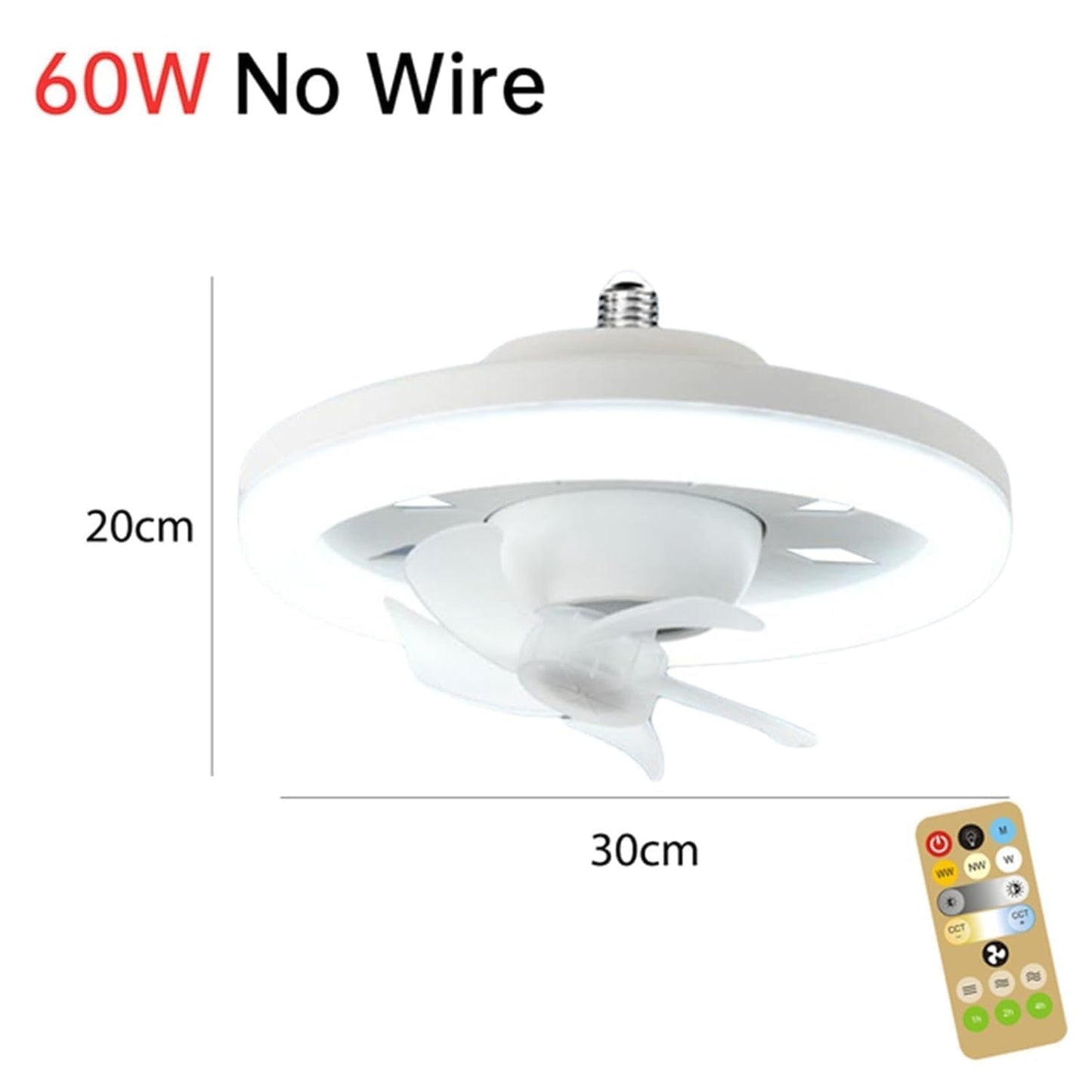 LED Ceiling Fan With Light