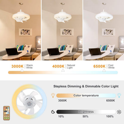 LED Ceiling Fan With Light