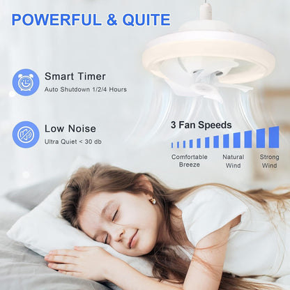 LED Ceiling Fan With Light